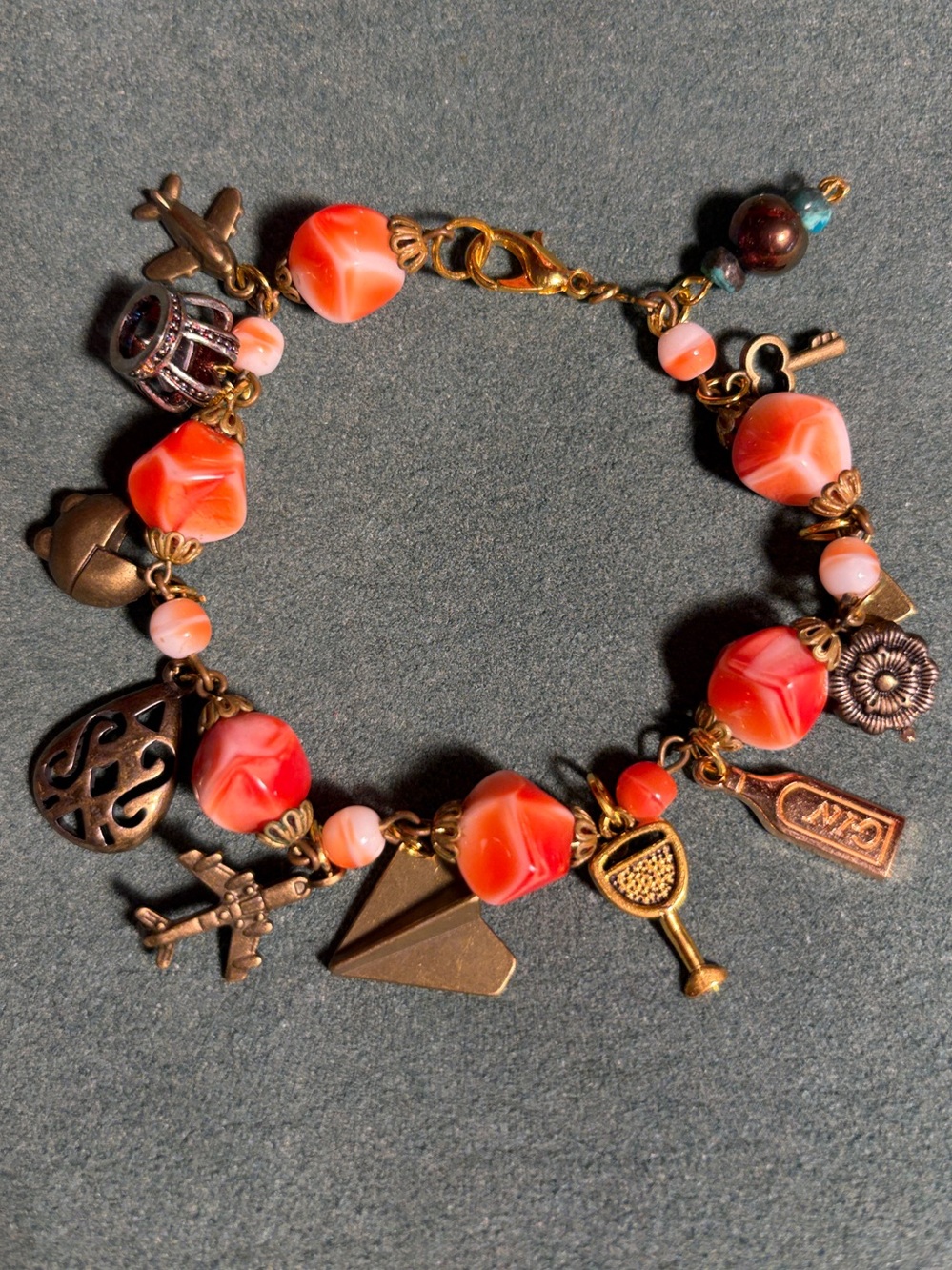 Unique Charm Bracelet - Hand Crafted Women's Jewelry
